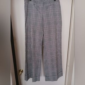 Vintage wide leg tartan pants